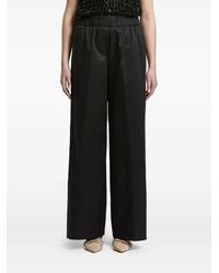 Peserico - Elasticated-Waistband Wide-Leg Trousers - Lyst
