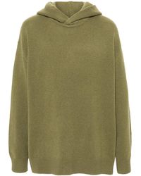 Acne Studios - Fine-Knit Brushed Hoodie - Lyst