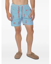 MC2 Saint Barth - Gustavia Swim Shorts With Print - Lyst