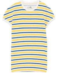 MM6 by Maison Margiela - Striped Short-Sleeve Dress - Lyst
