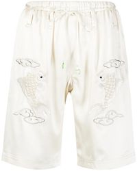 Alexander Wang - Embroidered-Design Shorts - Lyst