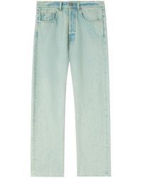 Palm Angels - Embroidered Denim Straight Pants For - Lyst