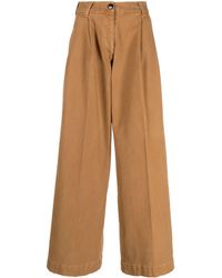Gabriele Pasini - Wide Leg Cotton Trousers - Lyst