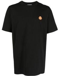 Moncler - Logo-badge Crew-neck T-shirt - Lyst