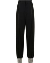 we11done - High-waisted Straight-leg Trousers - Lyst