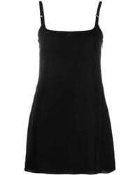 Courreges - Logo-Patch Mini Slip Dress - Lyst