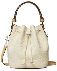 Tory Burch - Mini T Monogram Bucket Bag - Lyst