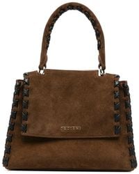 Orciani - Braided-Trim Suede Tote Bag - Lyst