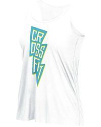 Reebok - Print-Detail Tank Top - Lyst