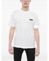 DIESEL - T-Just-Small Embroidered-Logo Crewneck T-Shirt - Lyst