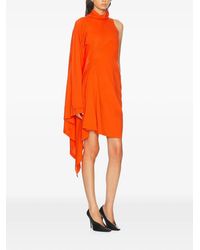 Balenciaga - One-Shoulder Draped Dress - Lyst