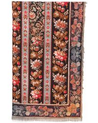 Pierre Louis Mascia - Fular Con Motivo Floral Y Flecos - Lyst