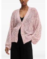 BOSS - Balloon-Sleeve Cardigan - Lyst