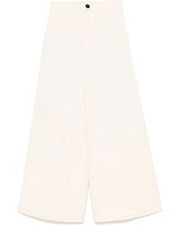 forte_forte - Cotton High-waisted Trousers - Lyst