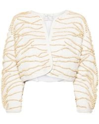 Forte Forte - Beaded Cropped Jacket - Lyst