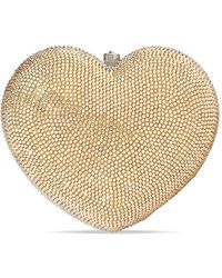 Judith Leiber - L'Amour Heart-Embellished Clutch Bag - Lyst