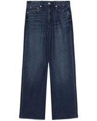 Rag & Bone - Featherweight Logan Wide-Leg Jeans - Lyst