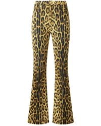 Roberto Cavalli - Flared Jeans Met Jaguarprint - Lyst