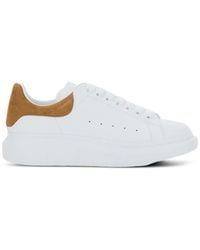 McQueen - Oversized Suede-Panel Sneakers - Lyst