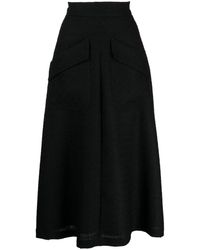 Jane - Roberta A-line Tweed Midi Skirt - Lyst