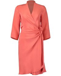 Peter Cohen - Tied-Front Wrap Dress - Lyst