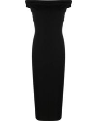 Reformation - Robe Mi-Longue Jamen À Épaules Tombantes - Lyst