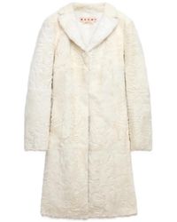 Marni - Wavy-Texture Single-Breasted Coat - Lyst