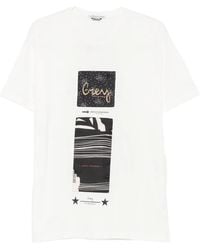 Daniele Alessandrini - Graphic-Print Patch-Detail T-Shirt - Lyst