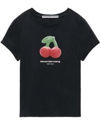 Alexander Wang - T-Shirt À Imprimé Graphique - Lyst