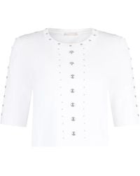 Liu Jo - Studded Knitted Top - Lyst