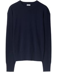 Burberry - Fine-Knit Woll Jumper - Lyst