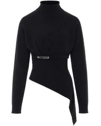 Lanvin - Pull En Cachemire Et Laine À Encolure Bateau - Lyst