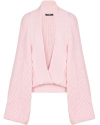 Balmain - Oversized Knit Sweater - Lyst