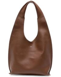 A.P.C. - Grained-Leather Shoulder Bag - Lyst
