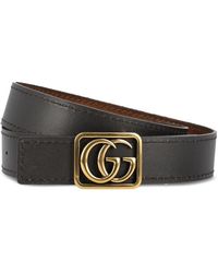 Gucci - Reversible Gg Marmont Belt - Lyst