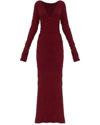 By Malene Birger - Venus Jurk Met Textuur En Lange Mouwen - Lyst