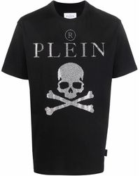 Philipp Plein - Crystal-Embellished T-Shirt - Lyst