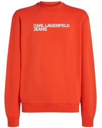 KARL LAGERFELD - Logo-Print Sweatshirt - Lyst