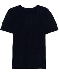 Issey Miyake - Pleated T-Shirt - Lyst