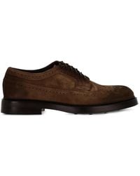 Doucal's - Stringate Con Dettaglio Brogue - Lyst