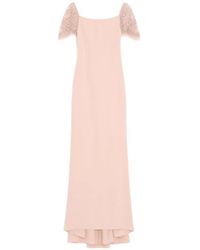 Valentino Garavani - Robe Longue Couture Cady À Broderies - Lyst