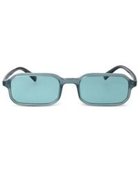Emporio Armani - Sonnenbrille Mit Eckigem Gestell - Lyst