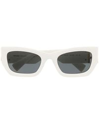 Miu Miu - Logo-Plaque Rectangular Sunglasses - Lyst