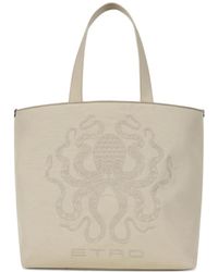 Etro - Bolso shopper con bordado Octopus - Lyst