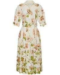 Cara Cara - Vestido Midi Caro Con Cinturón - Lyst