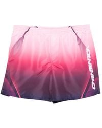CASABLANCA - Logo-Print Swim Shorts - Lyst