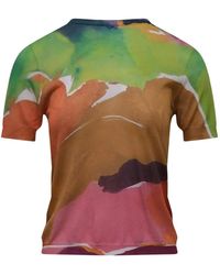 Ulla Johnson - Sana Abstract-Print T-Shirt - Lyst