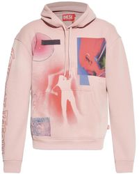 DIESEL - Sudadera Estampada Con Capucha - Lyst