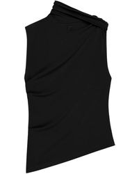 Courreges - ドレープ ジャージートップ - Lyst