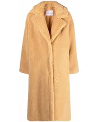 Stand Studio - Midi Faux-Fur Coat - Lyst